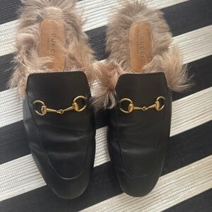 Gucci Classic Double G Plush Slipper